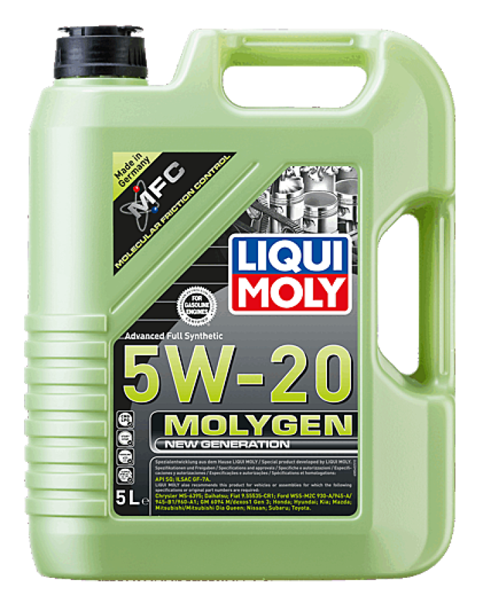 ACEITE 5W-20 LIQUI MOLYGEN SINTETICO GALON 5LT