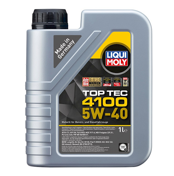 ACEITE 5W-40 LIQUI MOLY TOP TEC 4100    LITRO